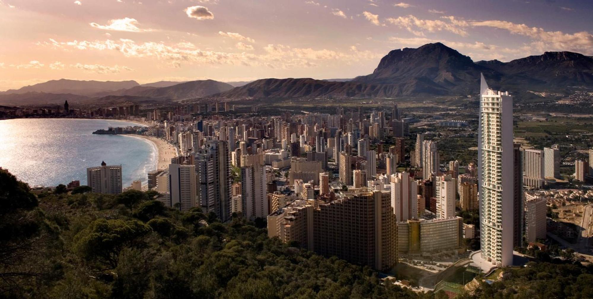 Skyline 18 Terraza Privada Con Impresionantes Vistas Al Mar Apartment Benidorm Exterior photo